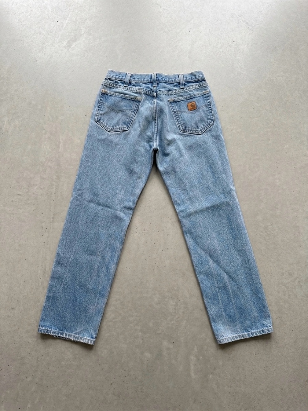Carhartt Men’s Relaxed Jeans - Light Blue & Medium Blue - Picture 3 of 4